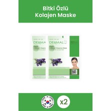 Dermal Nemlendirici Bitki Özlü Kolajen Maske Seti x 2 Adet