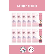 Dermal 10'lu  Özlü Tek Kullanımlık Cilt Bakım Maskeleri