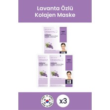 Dermal Yatıştırıcı, Pürüzsüzleştirici, Besleyici Lavanta Özlü Kolajen Maske 23 gr 3 Adet