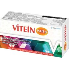 Tedafarma Vitein Plus 30 Kapsül Vitamin D3 ve Koenzim Q10 İçeren Takviye Edici Gıda