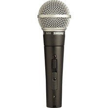 Shure SM58SE Gümüş - Siyah El Mikrofonu Dinamik Vokal Özellikleri ile Kablolu Bağlantı