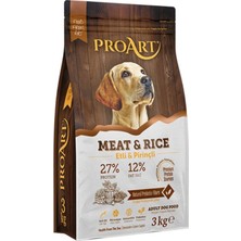 Proart Süper Premium Etli & Pirinçli Yetişkin Köpek Maması 3 Kg