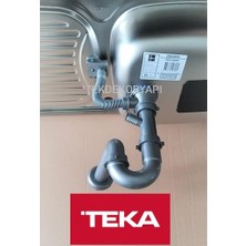 Teka TEKDEKOR EBM 45 İNFANT OD Evye Sifon Takımı 6 cm Delik Çapı ile Uyumlu