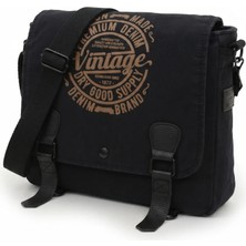 Mandosi Unisex Vintage Postacı Çantası Laptop Evrak ve Okul Omuz Çantası - 8045