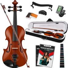 Fourtune Dante VL-200SBR Parlak 4/4 Akustik Keman Seti (Tam Boy)
