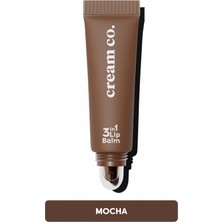 Cream Co. Nemlendirici Parlatıcı 3in1 Lip Balm | Dudak Bakım | Mocha Kahve | Hyaluronik Asit Seramid
