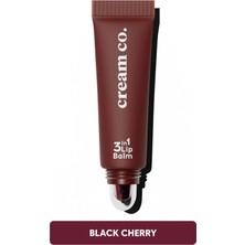 Cream Co. Nemlendirici Parlatıcı 3in1 Lip Balm | Dudak Bakım | Black Cherry Bordo | Hyaluronik Asit Seramid