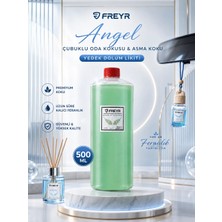 Freyr Oda ve Oto Kokusu Angel Premium 500 ML Çubuklu Oda Kokusu ve Dikiz Ayna Asma Araç Kokusu Yedek Dolum Likiti