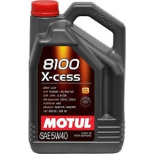 Motul 8100 X-Cess 5W-40 4 Litre Motor Yağı ACEA A3/B4 API SN/CF Viskozite ile Üstün Koruma
