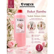 Freyr Oda ve Oto Kokusu Buket Premium 500 ML Çubuklu Oda Kokusu ve Dikiz Ayna Asma Araç Kokusu Yedek Dolum Likiti
