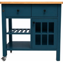 Dipole Furniture Mate Mat Lake Yeşil-Mavi (RAL-5001) Mutfak Servant Mobilyası