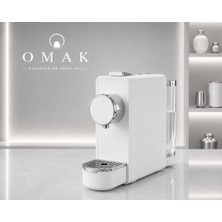 Omak Kapsül Kahve Makinası SV837 WSBEYAZ-GÜMÜŞ