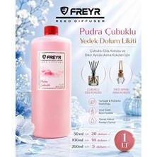 Freyr Oda ve Oto Kokusu Pudra Premium 1 LT Çubuklu Oda Kokusu ve Dikiz Ayna Asma Araç Kokusu Yedek Dolum Likiti