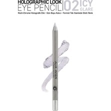 Alix Avien Suya Dayanıklı Kalıcı Holografik Işıltılı Göz Kalemi - Holographic Eye Pencil 02 Icy Glare