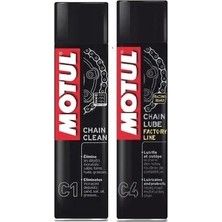 Motul C1 Zincir Temizleyici ve C4 Zincir Yağı Seti ile Motorsiklet Zincir Bakımında Üstün Performans