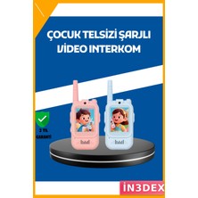 İn3dex Görüntülü Walkie Talkie Çocuk Telsizi 400M Uzun Menzilli Video