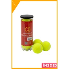 İn3dex Dayanıklı Tenis Topu 3'lü Set Antrenman ve Maç Için