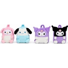 Mey İthalat Mey Ithalat® Peluş Kuromi My Melody ve Cinnamoroll Sırt Çantası
