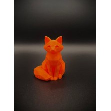 3D Baskı Zamanı Low Poly Tilki Figürü – 3D Baskı Modern Geometrik Dekor