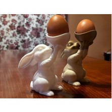 3D Baskı Zamanı Dekoratif Yumurta Standı | Tavşan Figürlü Yumurta Tutucu