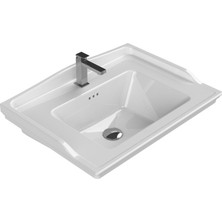 Turkuaz Seramik Kapadokya 65x48 cm Etajerli Lavabo