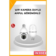 İn3dex 360° Ptz Akıllı Güvenlik Kamerası Uzaktan Kontrollü Duy Tipi