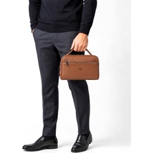 Derise Club Erkek Taba Renk El Çantası Portföy Çanta Iki Bölmeli El Çantası Clutch Çanta