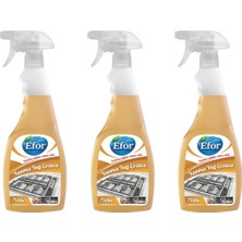 Efor Yanmış Yağ Çözücü 750 ml 3’lü Set | Mutfak Yağ Temizleyici Sprey