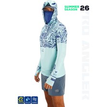 Fujin Pro Angler S26 Buff Hoodie Izohips Mint (Large)