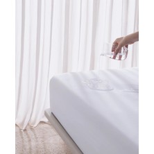 Flamingo Home Collections madame coco Alesıa Sıvı Geçirmez Yatak Alezi Polyester Malzemeden Beyaz Renk