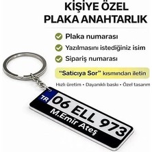 3D Baskı Zamanı Kişiye Özel Plaka Anahtarlık – Isimli & Plaka Numaralı – Özel Tasarım Anahtarlık