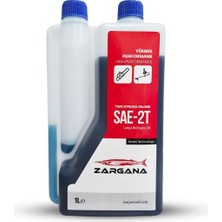 Zargana 2T10 Pro Benzin Karışım Yağı Iki Zamanlı 1 Litre Ölçekli Mavi