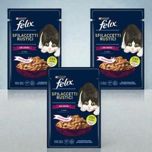 Felix Ördekli Yaş Kedi Maması 80 G x 3 Adet