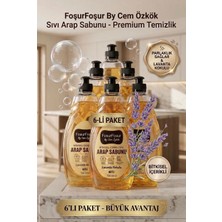 Foşur Foşur By Cem Özkök 750 ml Lavanta Kokulu Bitkisel Sıvı Arap Sabunu 6'lı Paket Kullanım Yeri Yüzey