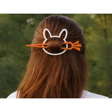 3D Baskı Zamanı Tavşan Tokalı Saç Aksesuarı – 3D Baskı Sevimli Saç Tokası (Cute Bunny Hair Clip)