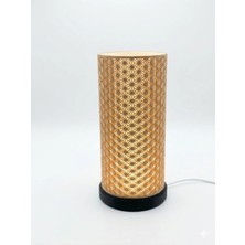 3Dikili Design 3D Tasarım Gece Lambası - Modern Desenli Dekoratif Masa Lambası - 23 cm Abajur