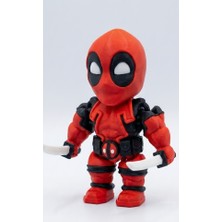 3D Baskı Zamanı Deadpool Hareketli Aksiyon Figürü - 3D Yazıcı El Yapımı Dekoratif Oyuncak