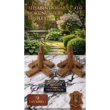 Legora Wood Design 12 cm Açık Ceviz Gürgen Ahşap Mobilya Ayağı Yüksek Dayanıklı Koltuk ve Baza Ayağı 4'lü Set