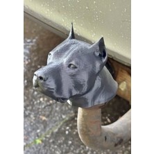 3D Baskı Zamanı Pitbull / Dogo Argentino Tasarımlı Çeki Demiri Kapağı - Off-Road Araç Dekoratif Koruyucu Başlık