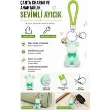 Mdm Style Mint Yeşili Sevimli Ayıcık Çanta Charmı ve Anahtarlık