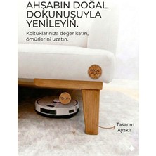 Legora Wood Design 1. Sınıf Gürgen Ağacı 15 cm Açık Ceviz Küt Ayak Mobilya Kanepe Koltuk Tv Ünitesi Mobilya Ayakları Ahşap