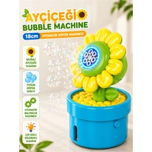 Toyz Play LED Işıklı Ayçiçeği Baloncuk Çıkaran Saksılı Çiçek 18 cm Otomatik Bubble Machine