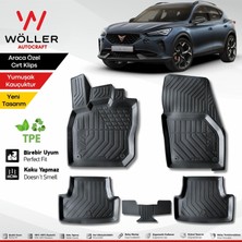 Cupra Formentor Paspas 2021 2024 Arası Uyumlu 3D Havuzlu Wöller Paspas