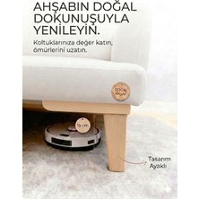 Legora Wood Design 15 cm Küt Ayak Ahşap Mobilya Ayakları Gürgen Ağacı ile Dayanıklı Tasarım