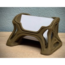 3D Baskı Zamanı Fütüristik Geometrik Kartvizitlik - 3D Yazıcı Parametrik Tasarım Ofis Aksesuarı
