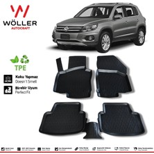 Volkswagen Tiguan Paspas 2007 2015 Arası 3D Havuzlu Wöller Paspas