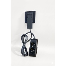 Gündüz Elektromarket Ultra Ince Fişli Grup Priz 2’li (0,5m)Dar Alanlar Için Şık ve Pratik Çözüm!