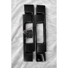 Docciabella Banyo Docciabella Sürgülü Banyo Duşakabin Siyah Kulp Alüminyum Malzeme ile Modern Tasarım 16 cm