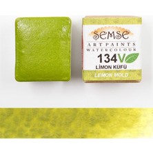 Şemse 134V Limon Küfü-El Yapımı Doğal Sulu Boya- Vegan Serisi- Vegan İçerikli Doğal Sulu Boya - Profesyonel