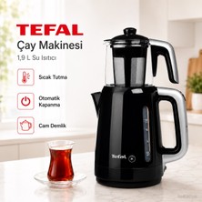 Tefal Cam Çaydanlıklı Elektrikli Çay Makinesi 1.9 Litre Standlı Çay Seti Gizli Rezistanslı Sıcak Tutmalı Damlatmaz 360 Döner